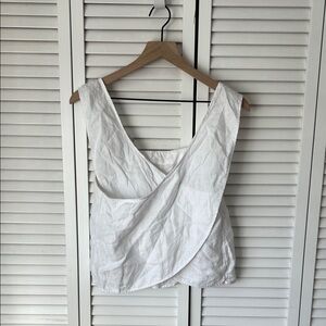 Madewell White Wrap Tank Top Sz 12
